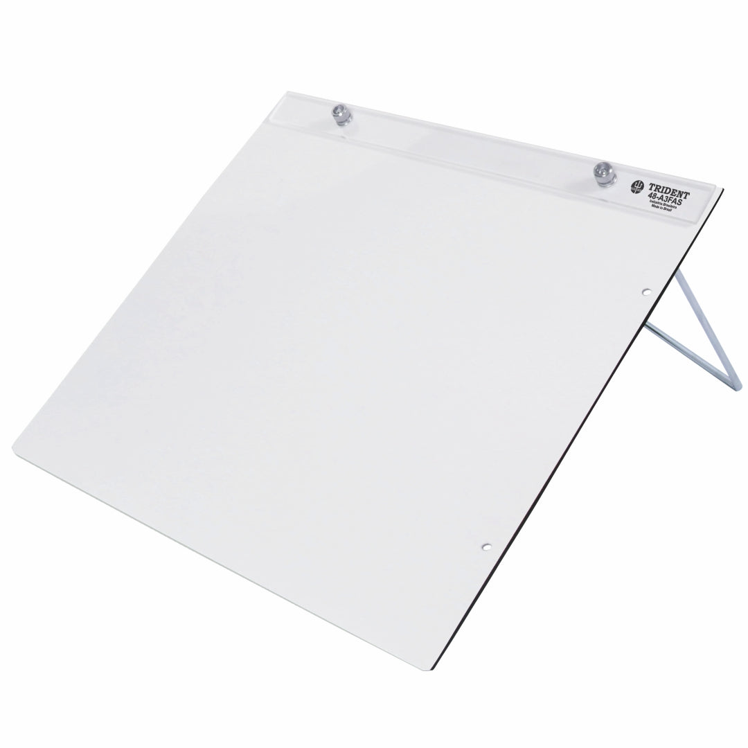 Prancheta Portátil com Prendedor Trident Fórmica Branca A3 45x34 Cm - Modelo 48-a3fas