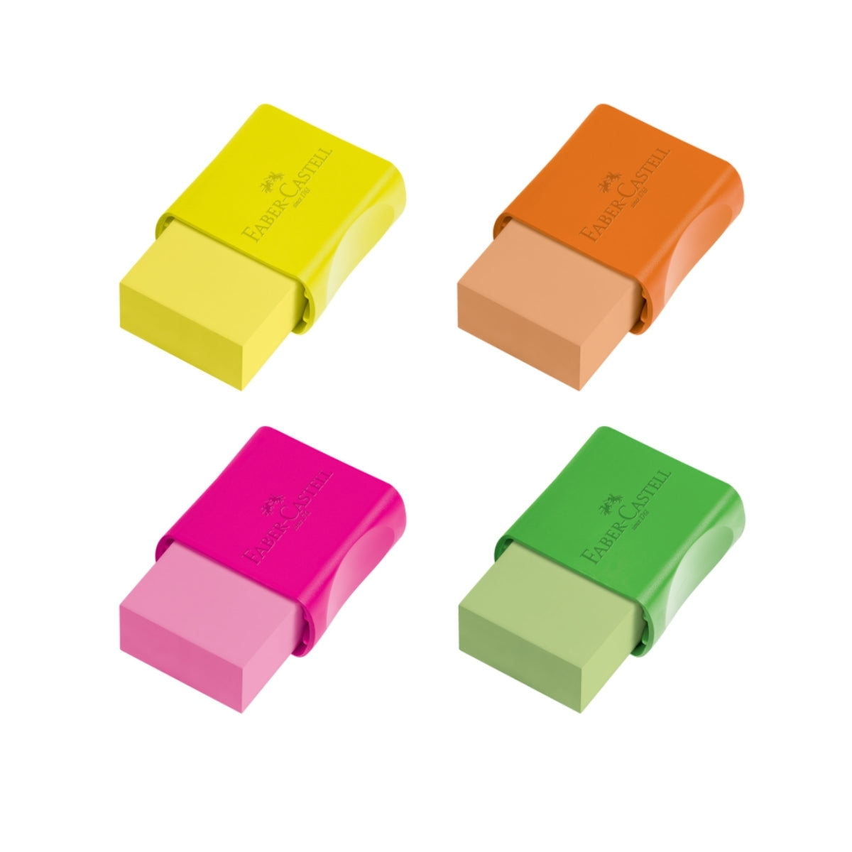 Borracha para Grafites com Cinta Plástica Neon - Faber-castell 7024flvn