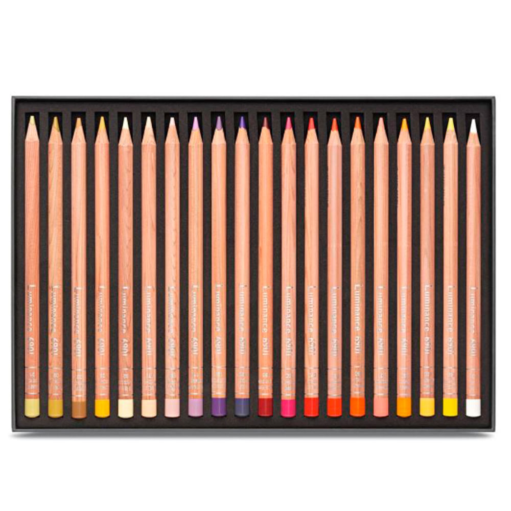Estojo Lápis de Cor Caran D'ache Luminance com 40 Cores