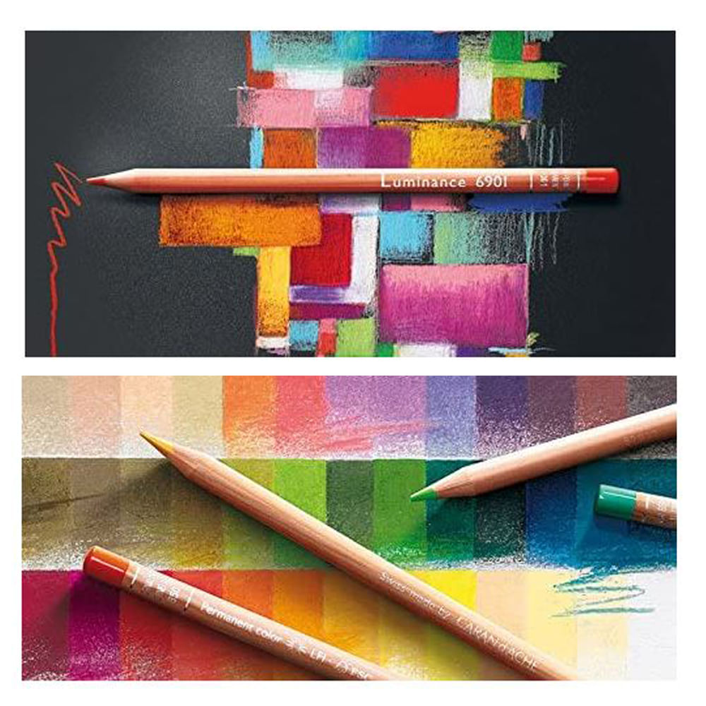 Estojo Lápis de Cor Caran D'ache Luminance com 40 Cores