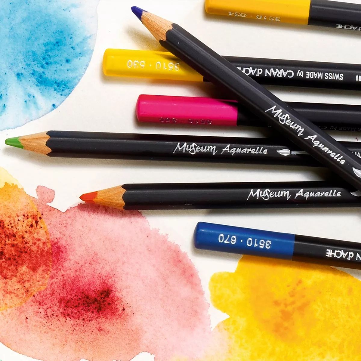 Estojo Lápis de Cor Caran D'ache Museum Aquarelável com 20 Cores