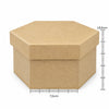 Caixa Tampa Sapato Sextavada Mdf Cru 13,5x13,5cm