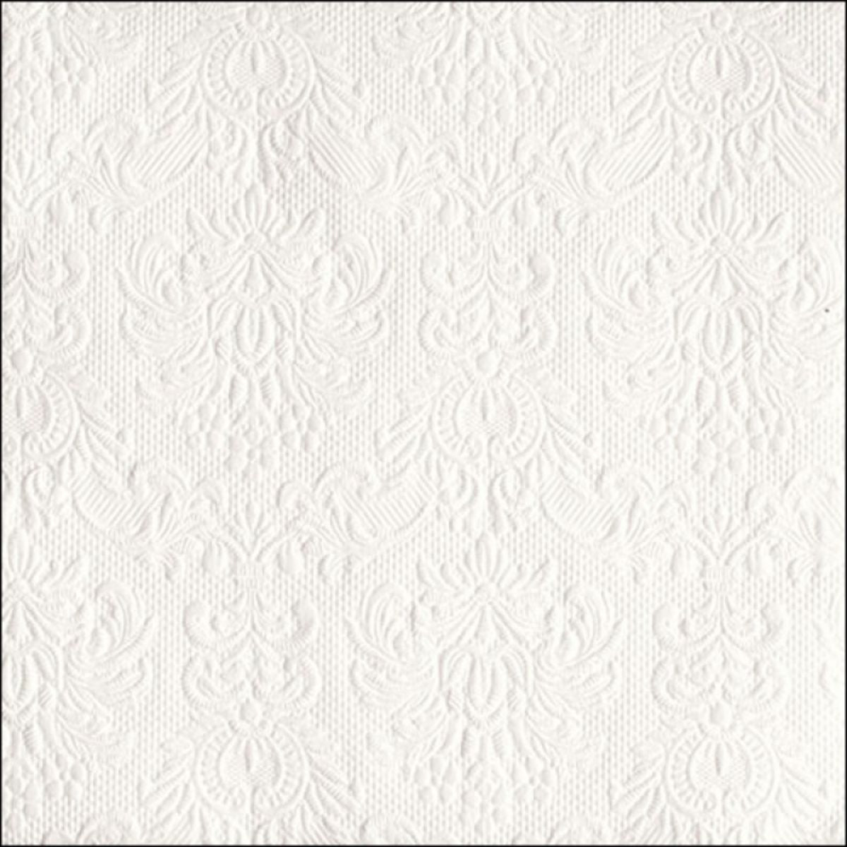 Guardanapo para Decoupage Ambiente 33x33cm com 20 Unidades - Elegância Branco