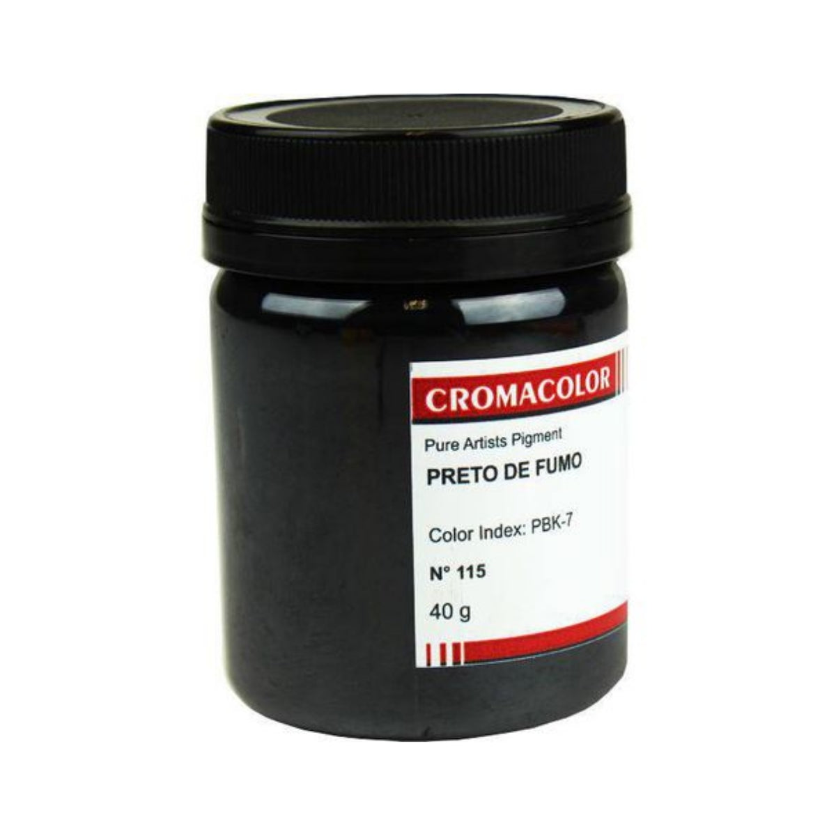 Pigmento Artístico Puro Preto de Fumo Cromacolor 40g 115  