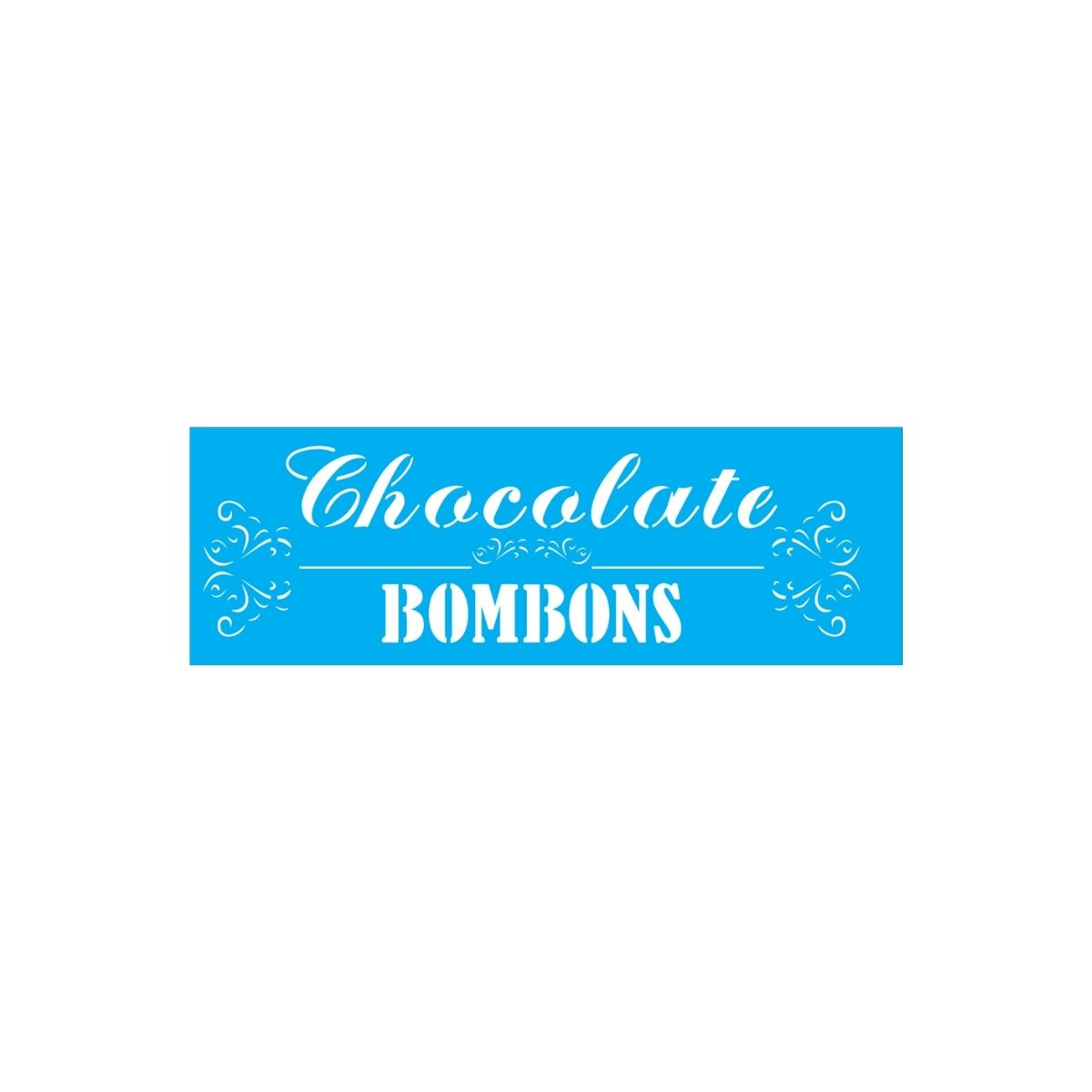 Stencil Opa 10x30cm - Palavras Chocolate - 1865