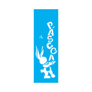 Stencil Opa 10x30cm - Coelho Páscoa - 1894