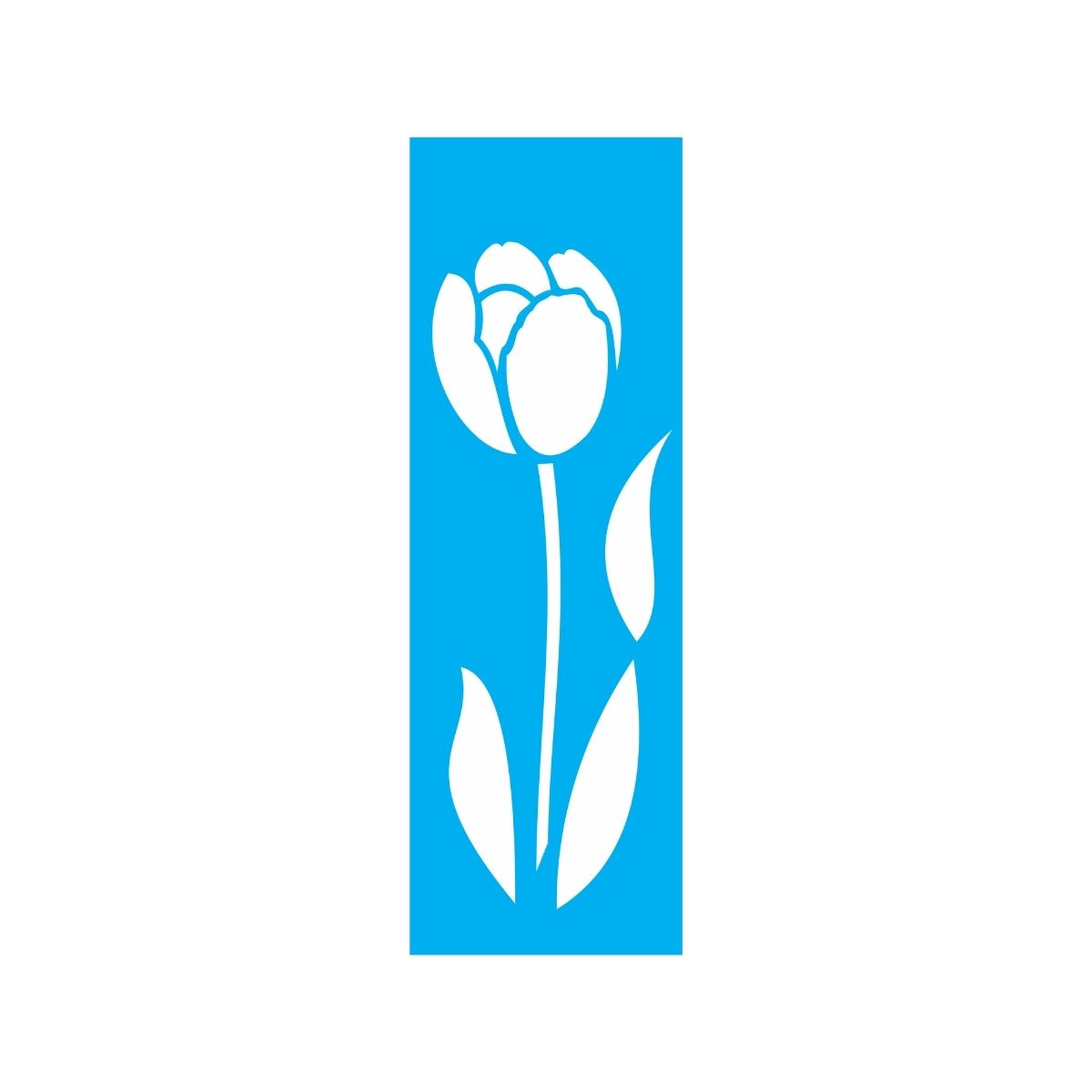 Stencil Opa 10x30cm - Flor Tulipa Ii - 1871