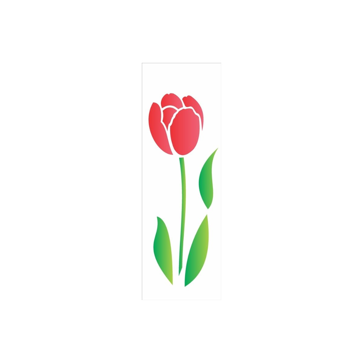 Stencil Opa 10x30cm - Flor Tulipa Ii - 1871