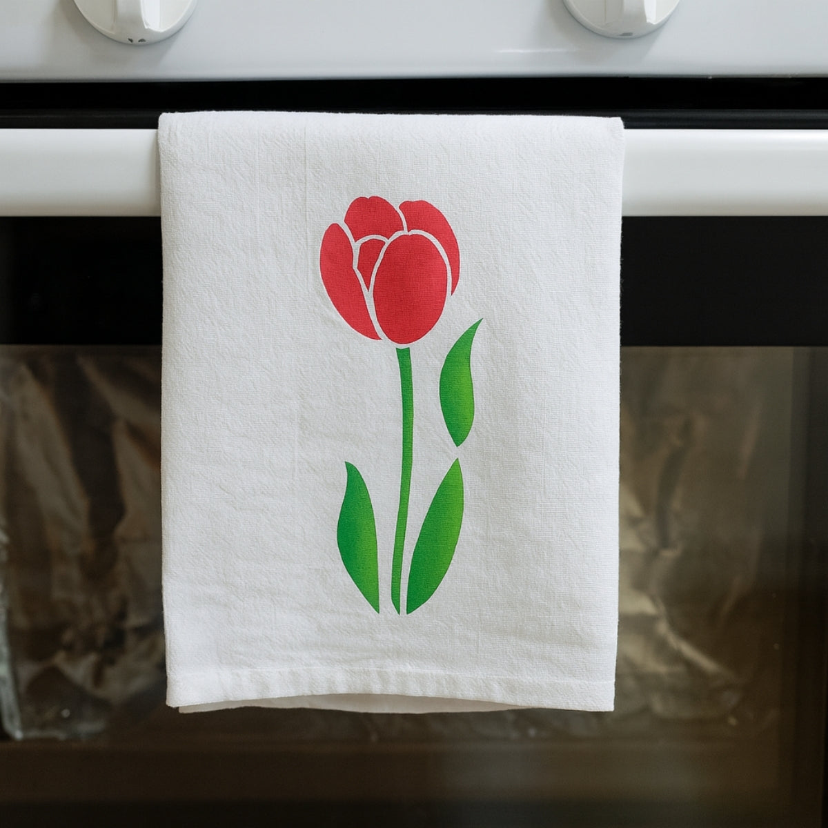 Stencil Opa 10x30cm - Flor Tulipa Ii - 1871