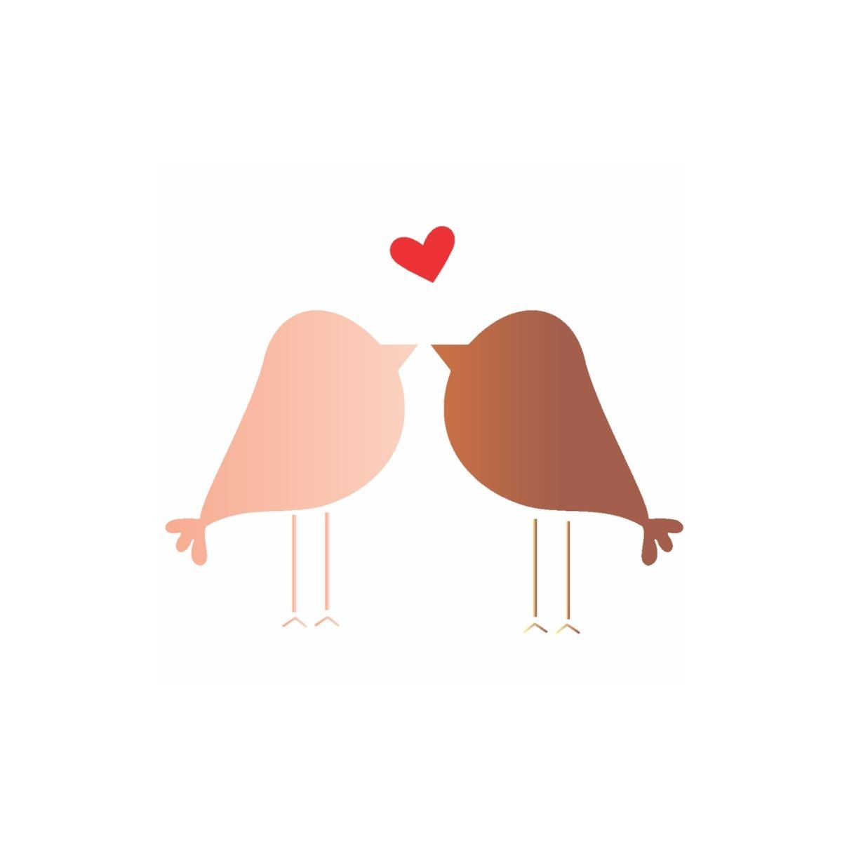 Stencil Opa 10x10cm - Passarinhos Casal - 1863