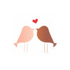 Stencil Opa 10x10cm - Passarinhos Casal - 1863