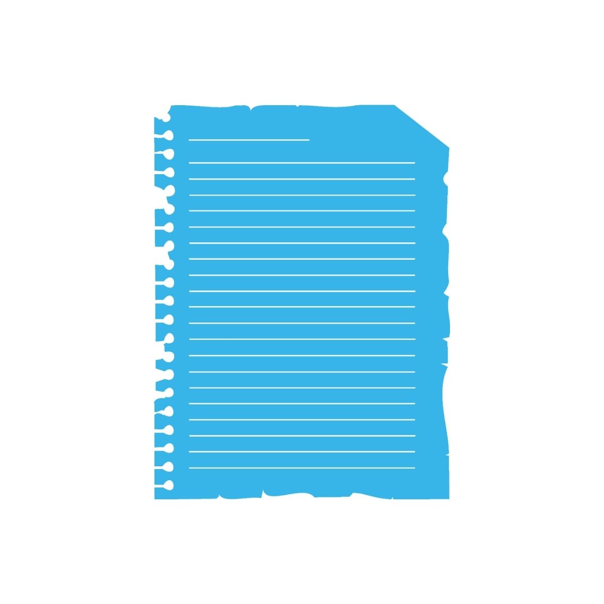 Stencil Opa 15x20cm - Folha de Caderno Antiga - 1840