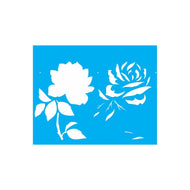 Stencil Opa 20x25cm - Flor Rosa - 1881