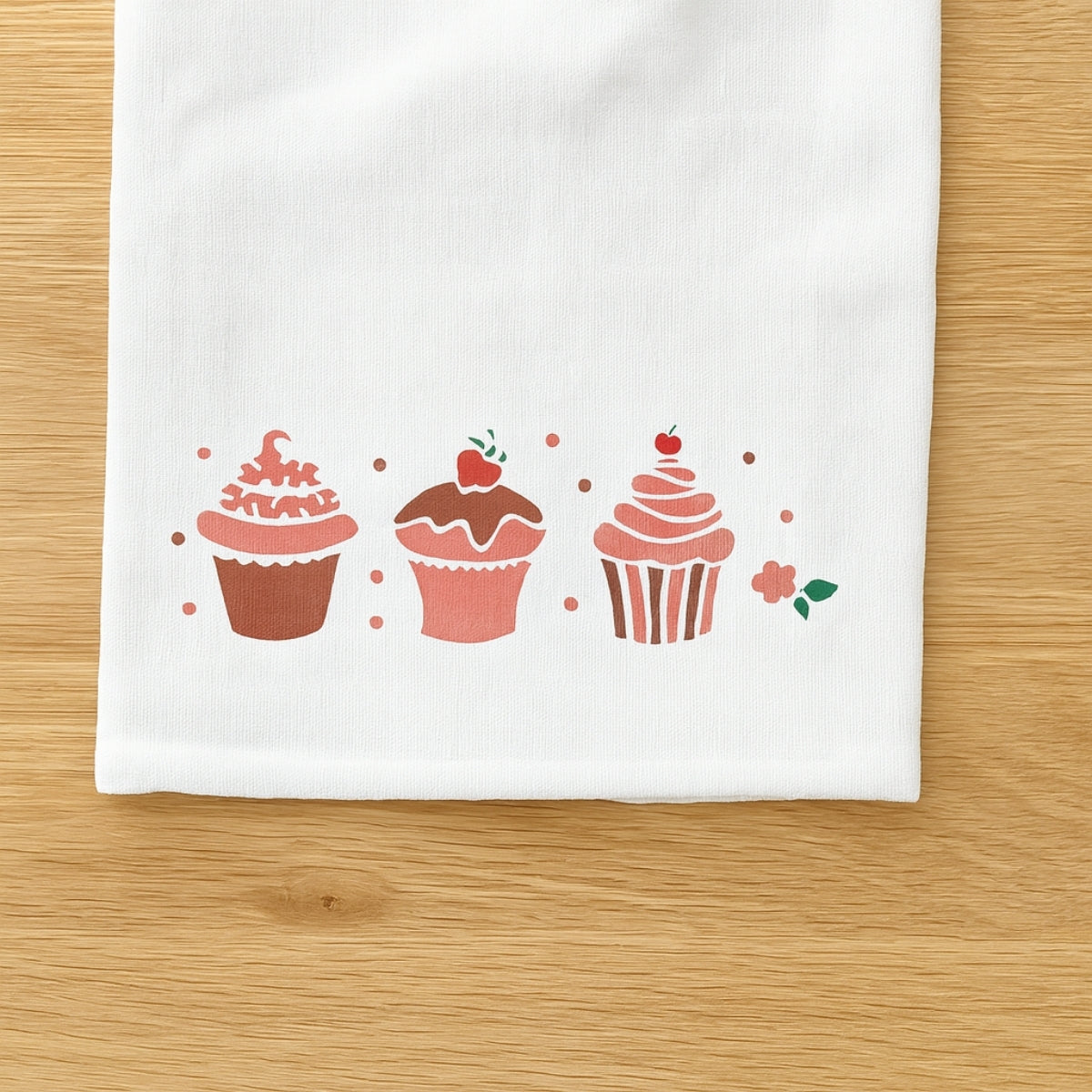 Stencil Opa 10x30cm - Doces Cupcakes - 1866