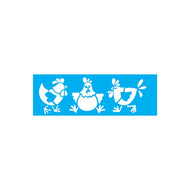Stencil Opa 10x30cm - Galinhas Country - 1876