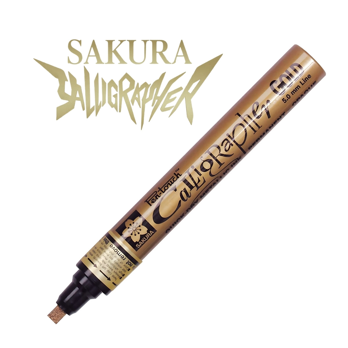 Marcador Artístico Pen-touch Calligrapher 5.0Mm Ouro
