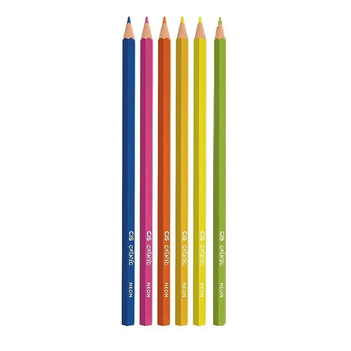 Estojo Lápis de Cor Criatic 6 Cores Neon - Cis