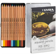 Estojo Lata Lápis de Cor Lyra Aquarelável Rembrandt Aquarell 12 Cores