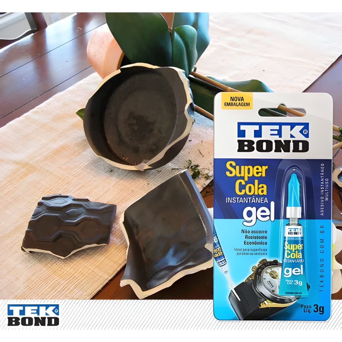 Cola Instantânea Gel Tekbond 3g