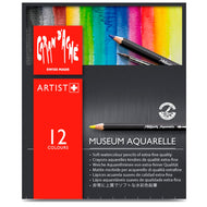 Estojo Lápis de Cor Caran D'ache Museum Aquarelável com 12 Cores