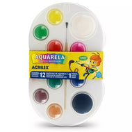 Estojo Aquarela 12 Cores e 1 Pincel Acrilex - 01812