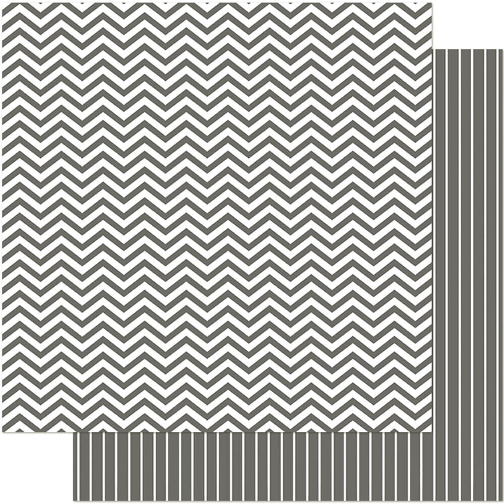 Papel para Scrapbook Dupla Face Chevron e Listras 30,5x30,5cm para Scrapbook e Papelaria Criativa Sd-0301 - Litoarte