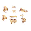 Kit Miniaturas Mdf Cru Praia K2009 - Woodplan