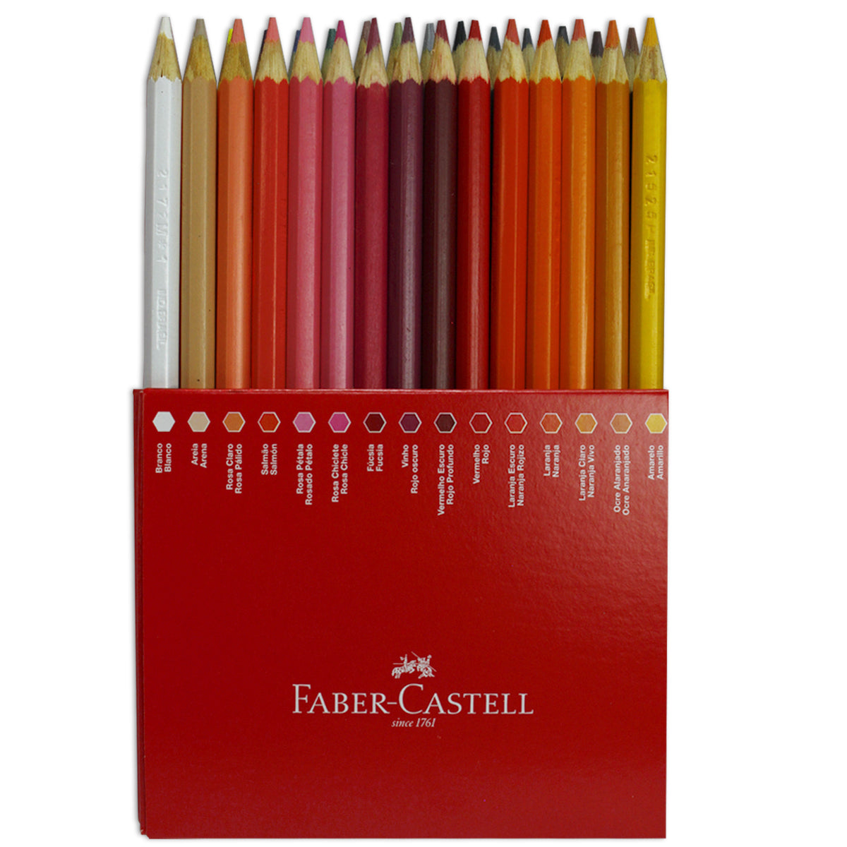 Estojo Lápis de Cor Ecolápis 60 Cores - Faber-castell 120160g