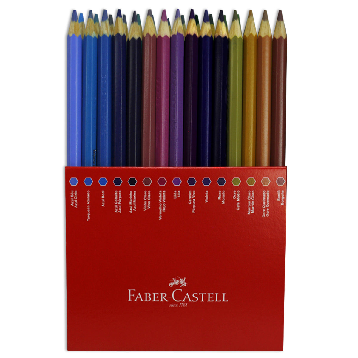 Estojo Lápis de Cor Ecolápis 60 Cores - Faber-castell 120160g