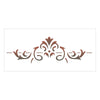 Stencil Arabesco Ponta 7x15cm para Pintura Decorativa e Artesanato 1946 - Opa