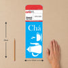 Stencil Chá 7x15cm para Pintura Decorativa e Artesanato 1950 - Opa
