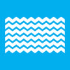 Stencil Estampa Chevron 7x15cm para Pintura Decorativa e Artesanato 1951 - Opa
