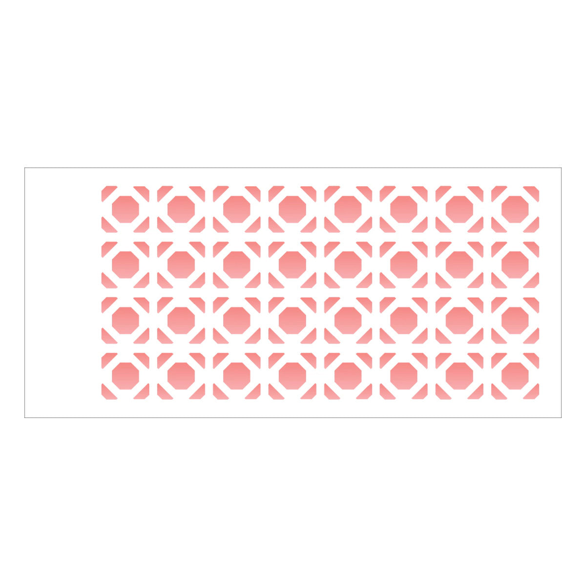 Stencil Estampa Geométrica 7x15cm para Pintura Decorativa e Artesanato 1956 - Opa