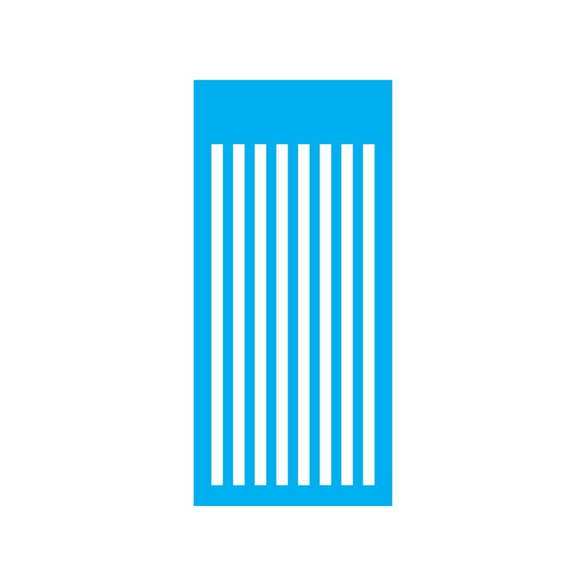 Stencil Opa 07x15cm - Listras Grandes - 1967