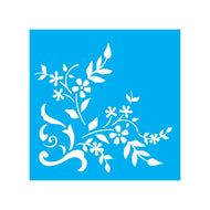 Stencil Opa 14x14cm - Estampa Flor - 2010