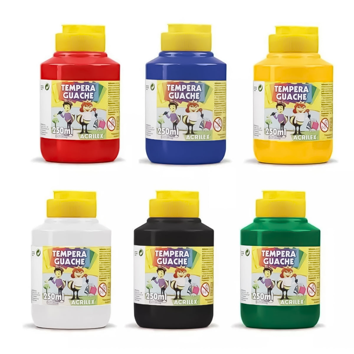 Tinta Tempera Guache Acrilex 250ml
