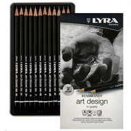 Estojo Lata Lápis Grafite Lyra Rembrandt Art Design 12 Graduações