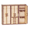 Miniatura Mdf Cru Guarda-roupa de Casal 11x13,6x3cm M1040 - Woodplan