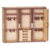 Miniatura Mdf Cru Guarda-roupa de Casal 11x13,6x3cm M1040 - Woodplan
