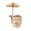 Miniatura Mdf Cru Carrinho de Sorvete 12x7x3,6cm M1043 - Woodplan