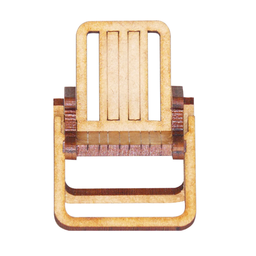 Miniatura Mdf Cru Cadeira de Praia M1044 - Woodplan