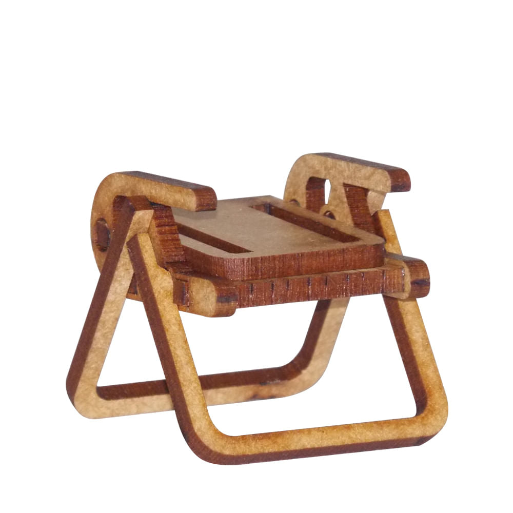 Miniatura Mdf Cru Cadeira de Praia M1044 - Woodplan