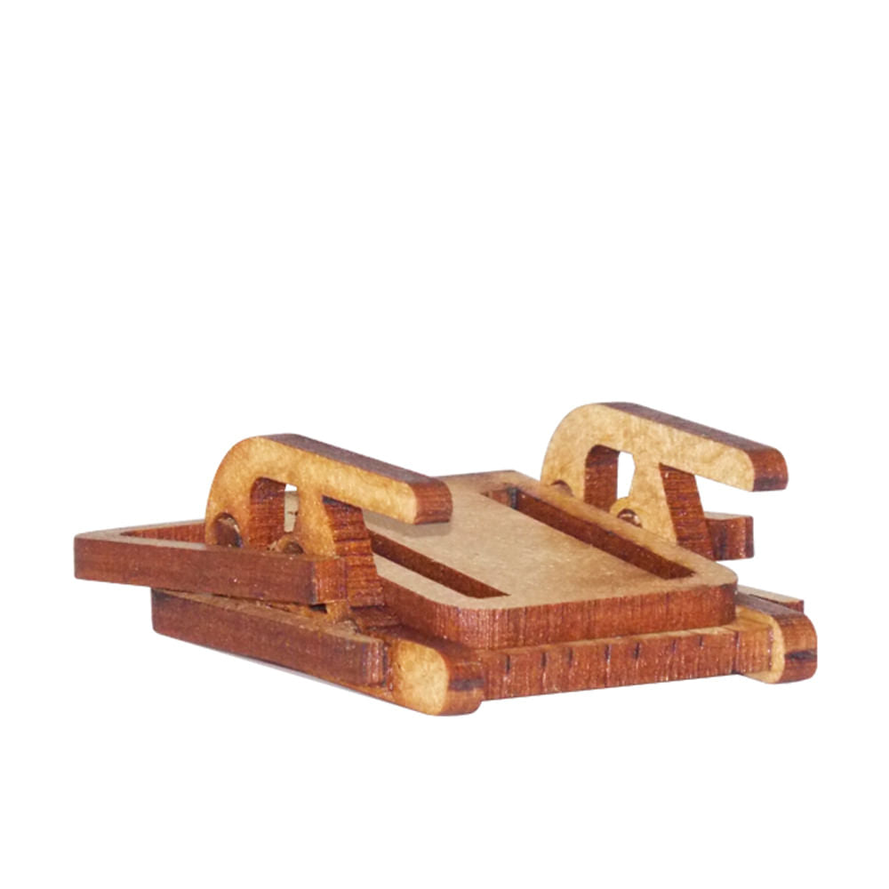 Miniatura Mdf Cru Cadeira de Praia M1044 - Woodplan
