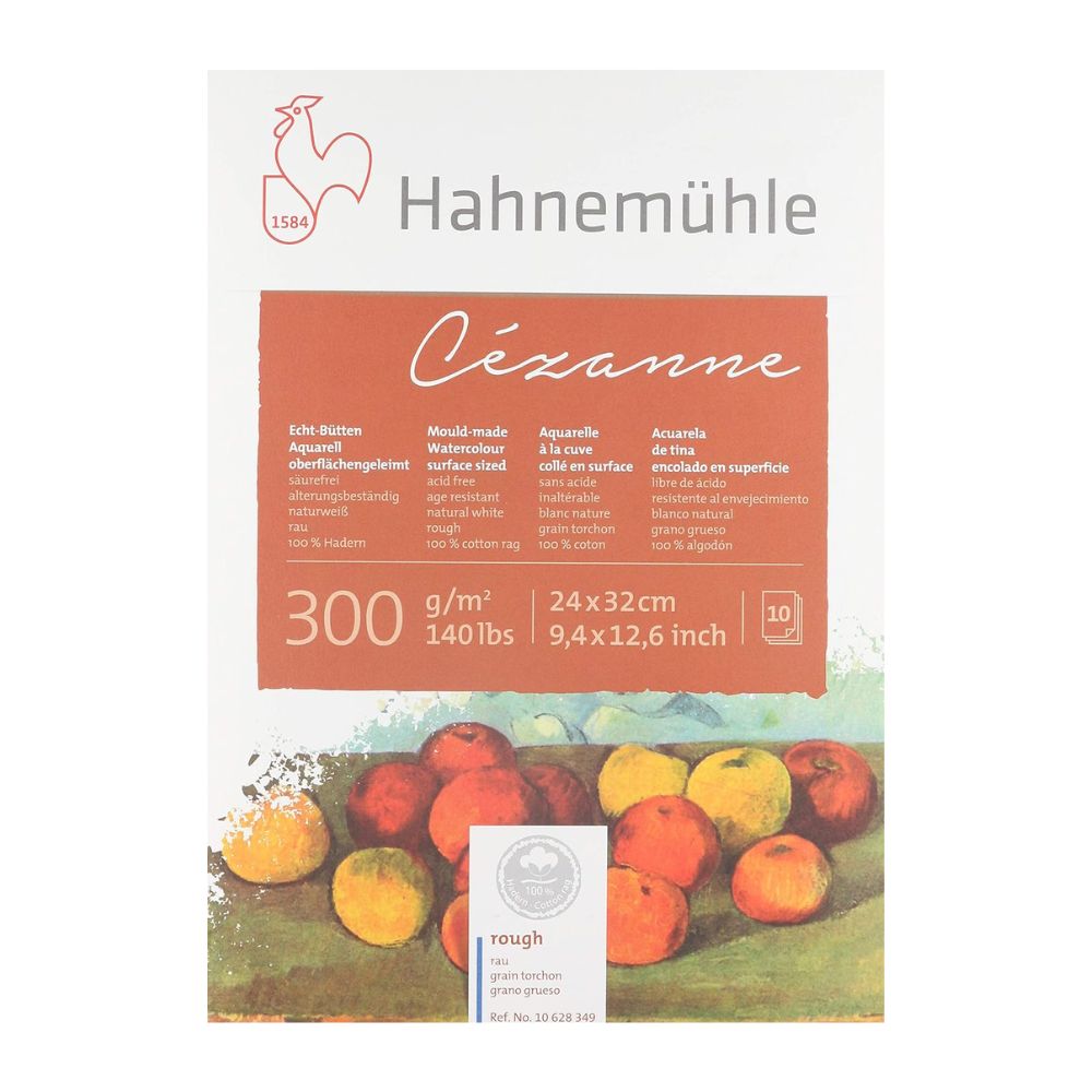Bloco de Papel para Aquarela Hahnemühle Cézanne 300g/m² Textura Rugosa com 10 Folhas
