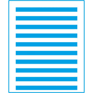 Stencil Médio Listras Medias 17x21cm para Pintura Decorativa e Artesanato Stm-064 - Litoarte