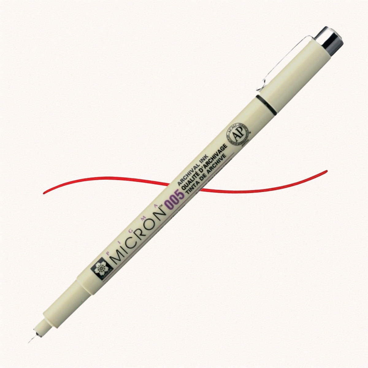 Caneta Pigma Micron Vermelho 005-r Xsdk005 19 - Sakura