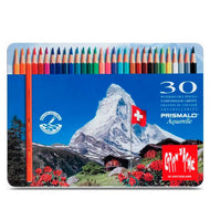 Estojo Lápis de Cor Prismalo Caran D'ache Aquarelável com 30 Cores