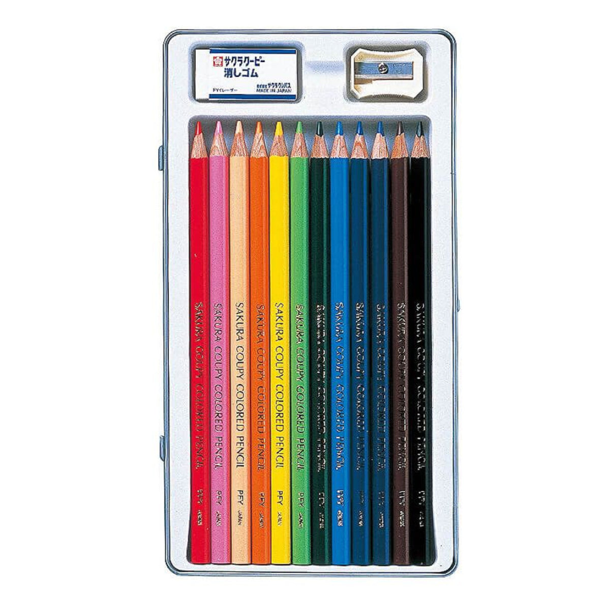 Estojo de Lápis de Cor Coupy Colores com 12 Cores Pfy

