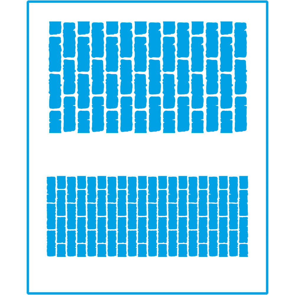 Stencil Médio Tijolos 17x21cm para Pintura Decorativa e Artesanato Stm-352 - Litoarte