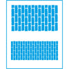 Stencil Médio Tijolos 17x21cm para Pintura Decorativa e Artesanato Stm-352 - Litoarte